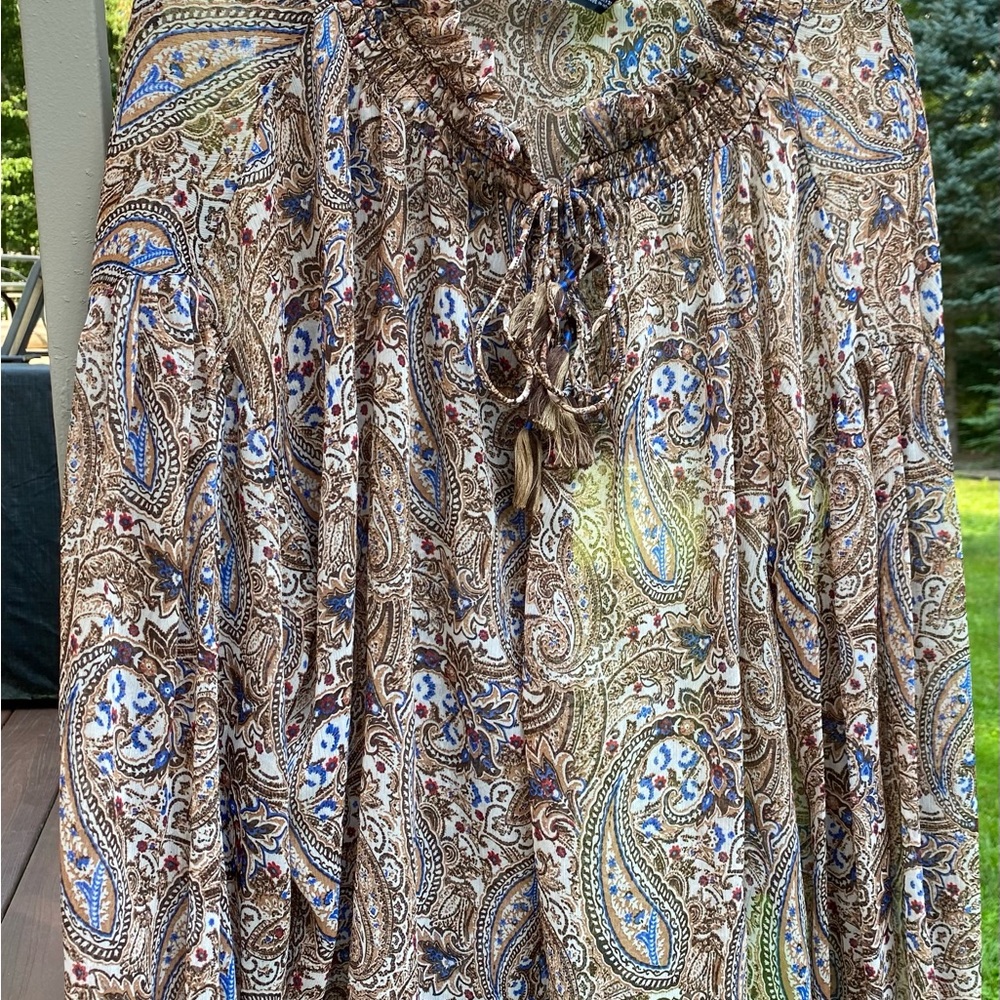 Zara paisley print blouse